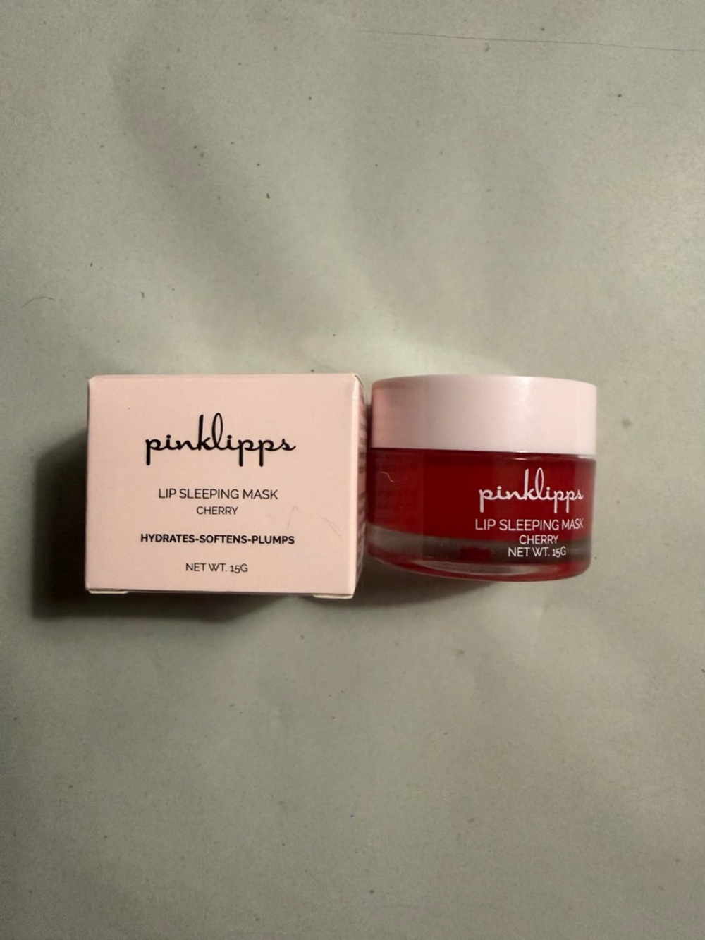 PinkLipps Lip Sleeping Mask in cherry .15g NIB